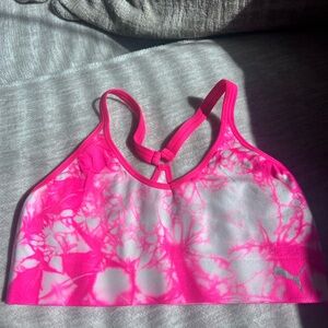 Puma Pink and White Athletic Top